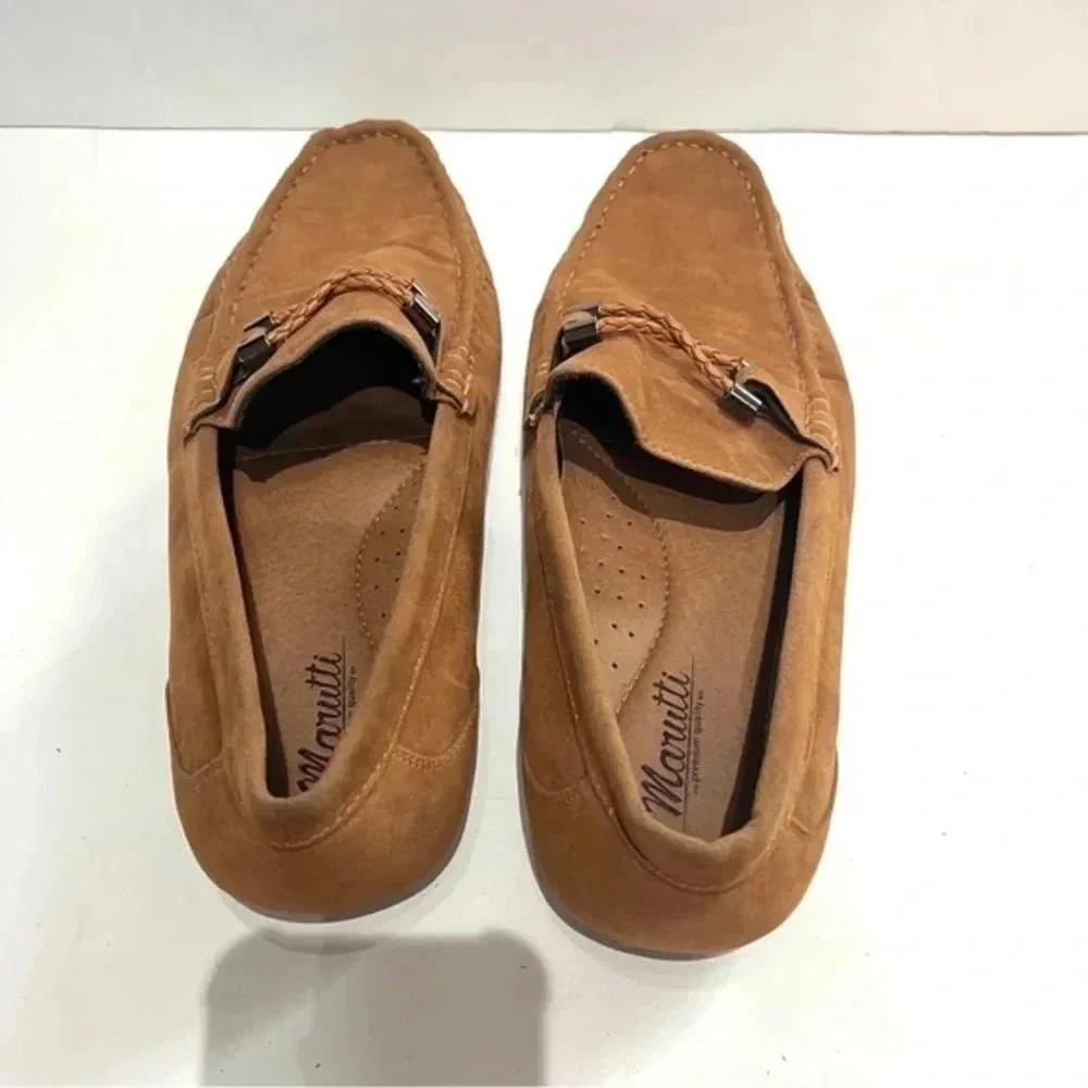 Marutti Mens Driving Shoes in Tan Size 45 EU - Picture 3 of 10